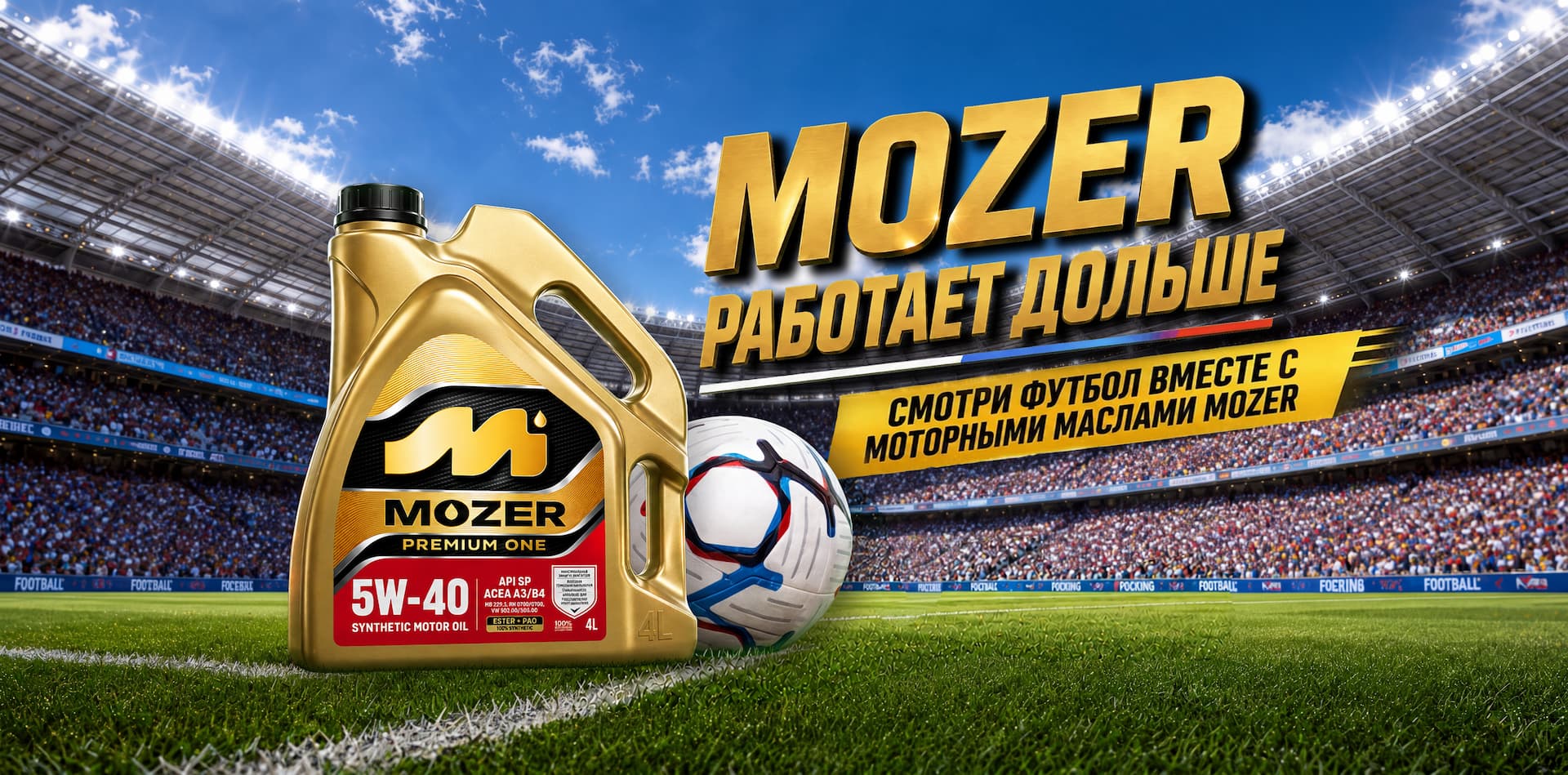 Бренд MOZER стал официальным партнером трансляций чемпионата России по футболу на «Матч ТВ»